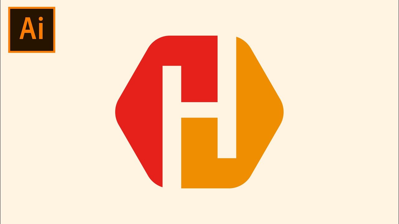 Letter H Logo Design Tutorial - Adobe Illustrator Logo Design Tutorial