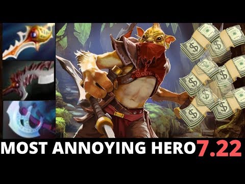 MOST ANNOYING HERO IN THIS PATCH [BOUNTY HUNTER] | 8K MMR GAMEPLAY | Dota 2 | Patch 7.22