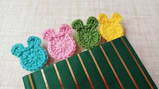 Cute crochet bear bookmark with popsicle sticks | Crochet Bookmark