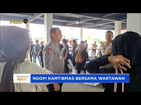 POLDA KEP. BABEL MENGGELAR KEGIATAN SILATURAHMI DAN NGOPI KAMTIBMAS BERSAMA WARTAWAN