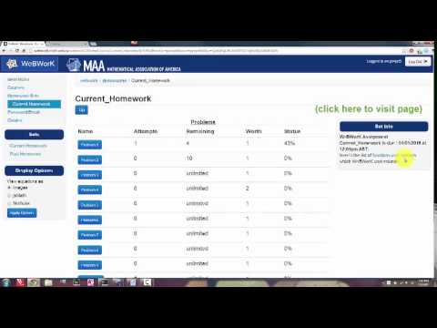 Webwork Intro