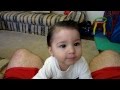 Marcus Watching Barney Pushing His Fire Truck
