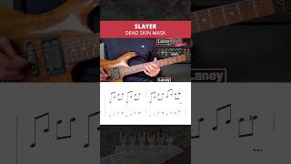 Slayer Dead Skin Mask - guitar tutorial - exercise with tabs! ?