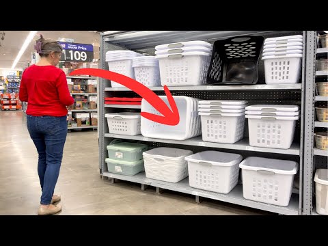 Grab 2 Walmart laundry baskets for this BRILLIANT idea!
