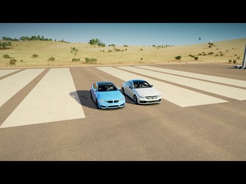 Forza Horizon 3: Mercedes-AMG C63 S vs BMW M4 Drag Race