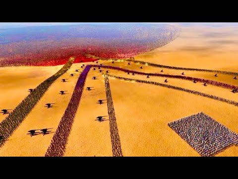 THE V SHAPE ARMY DEFENSIVE FORMATION vs 1,500,000 ORCS Ultimate Epic Battle Simulator 2