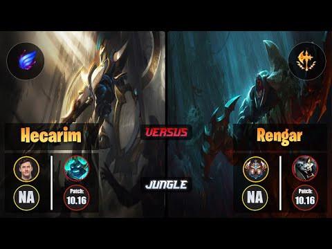 Svenskeren HECARIM (Jungle) [Phase Rush] VS RENGAR - Challenger NA Patch 10.16