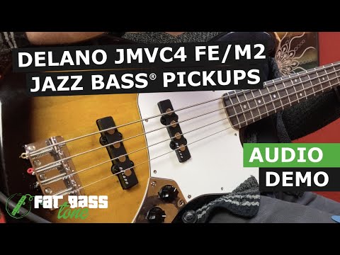 Delano JMVC4 FEM2 Jazz Bass® Pickup Set Demo