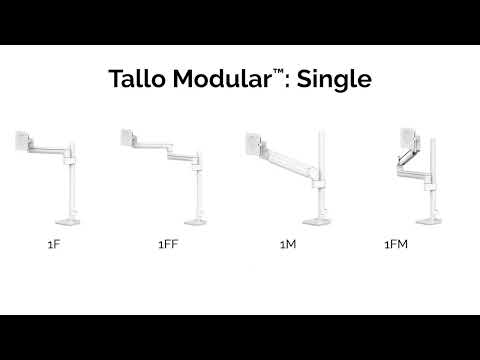 Držák monitoru Fellowes TALLO Modular 2FS 2 pevná ramena vedle sebe černý