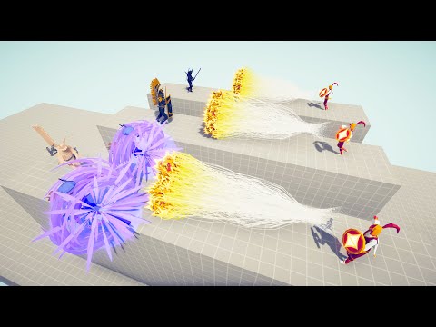 3x SAMURAI vs 3x GODS - Totally Accurate Battle Simulator TABS