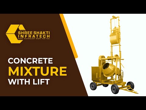 Concrete Hopper Lift Mixer Machine