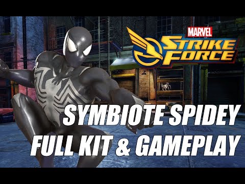 SYMBIOTE SPIDER-MAN FULL KIT + GAMEPLAY REVEAL - NOT THE FULL PACKAGE YET - Marvel Strike Force
