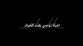 اغنية وحدي بقيت اتخيلك مع الكلمات