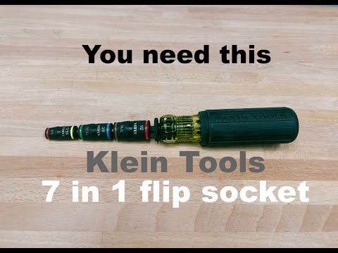 You Need this: Klein Tools 7-in-1 impact Flip socket | 32900