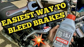 Bleed &amp; No Pressure? How to Remove Air on your Motorcycle Brakes in 3 Minutes