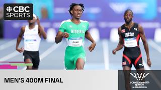 Men's 400m final on Day 9 of the 2026 Glasgow Commonwealth Games