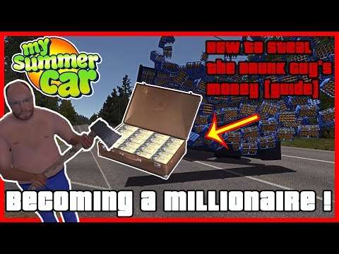 My Summer Car - How To Become A Millionaire Steal The Drunk Guy's Money| Ogygia Vlogs🇺🇸