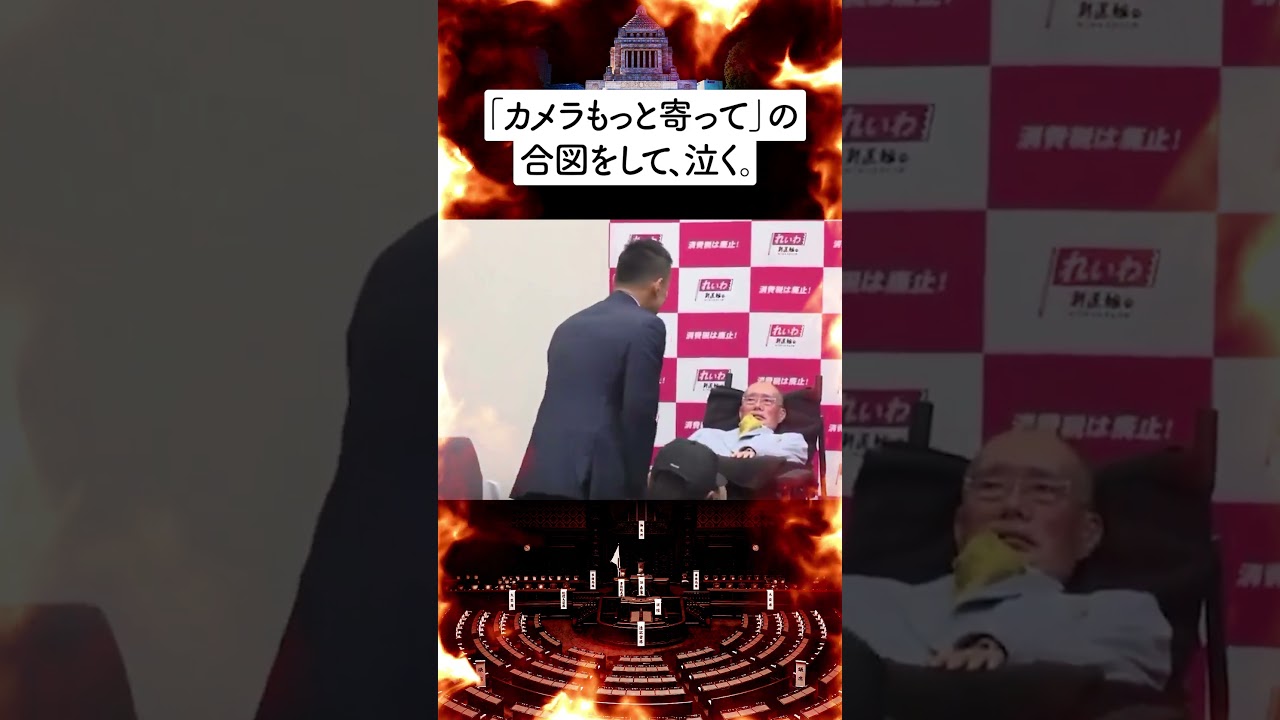 【山本太郎】「カメラもっと寄って」の合図をして、泣く。【れいわ】