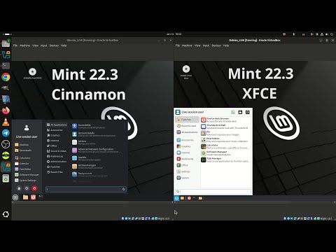Linux Mint 22.3 Cinnamon vs. Xfce