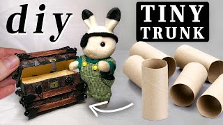 Trash to Treasure: Crafting a MINIATURE Trunk from Toilet Paper Tubes! 🧻