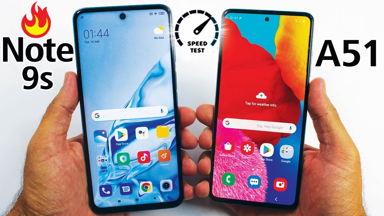Xiaomi Redmi Note 9s vs Samsung Galaxy A51 - Speed Test!