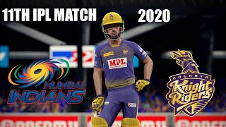 Mumbai Indians vs Kolkata Knight Riders 11TH IPL MATCH 2020 - Cricket 19 Gameplay 1080P 60FPS