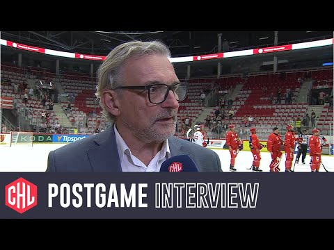 Postgame interviews: HC Oceláři Třinec - Red Bull Munich