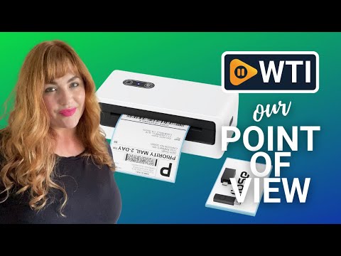 Jiose Thermal Label Printer - Shipping Label Printer for Small Business - Desktop Postage Label Printer Compatible with MacOS - WTI product video review