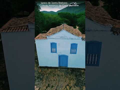 CIDADE DE GOIÁS, PROJETO VISÃO AÉREA - IGREJA DE SANTA BARBARA.