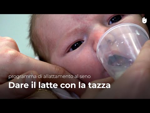 Dare il latte con la tazza - Programma di allattamento al seno