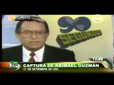 Flash informativo de la captura de Abimael Guzmán Reynoso