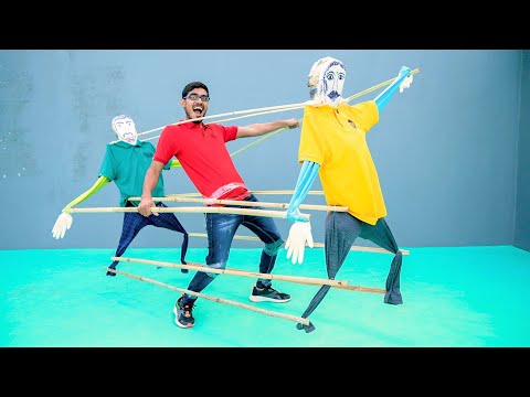 We Made Copy Cat Puppets | नकलची कठपुतली 🎭 | Try Not To Laugh Challenge