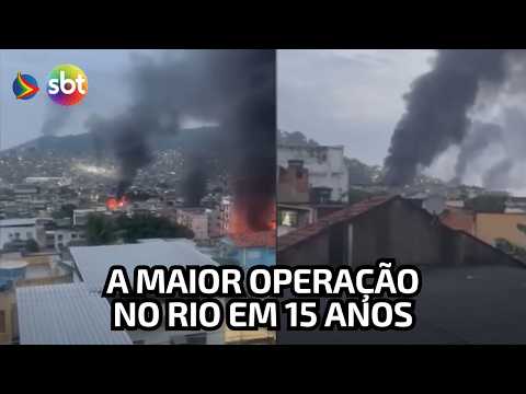 MEGAOPERAÇÃO contra o COMANDO VERMELHO no RIO DE JANEIRO deixa 64 mortos