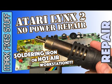 Atari Lynx No Power Repair - Power Components & Capacitor Replacement Guide