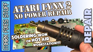 Atari Lynx No Power Repair - Power Components & Capacitor Replacement Guide