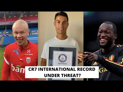 Ronaldo International Record Under Threat By Lukaku & Haaland?