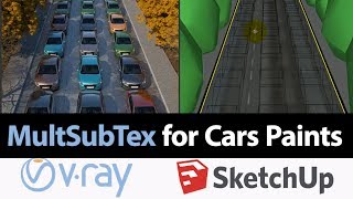 MultiSubTex In V-ray 3.4 for Sketchup