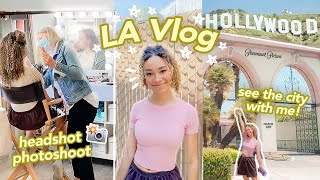 DAY IN THE LIFE of an ACTOR! (LA Vlog + Headshot Photoshoot on Set!)