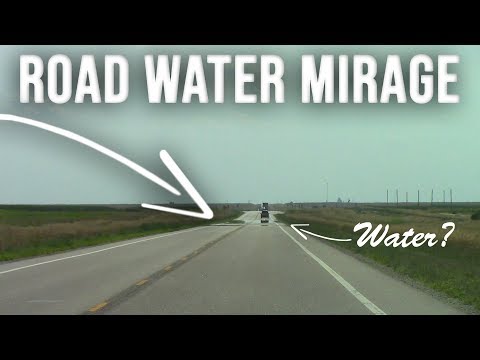 Road Water Mirage Optical Illusion - Travel Pro Tip #8