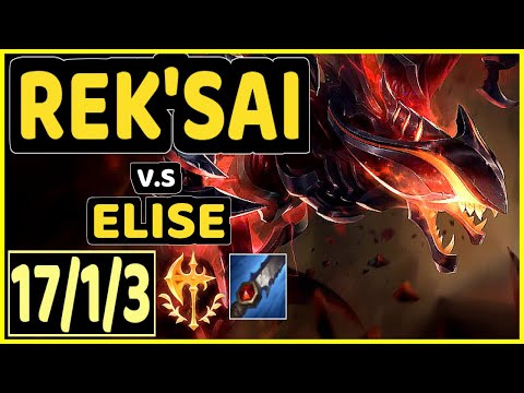 CLID (REK'SAI) vs ELISE - 17/1/3 KDA JUNGLE CHALLENGER GAMEPLAY - KR