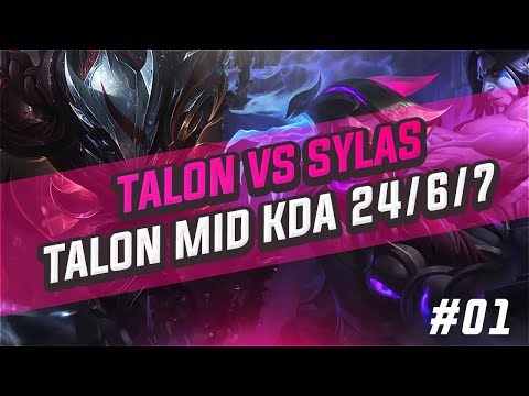 TALON vs SYLAS  MID ( WIN )  KDA 24/6/7 EUW LK