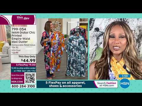 HSN | IMAN Global Chic Fashions 03.11.2023 - 11 PM