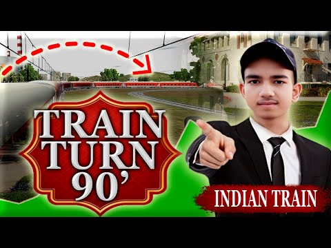 TRAIN TURN 90 DEGREE | INDIAN TRAIN SIMULATOR #video
