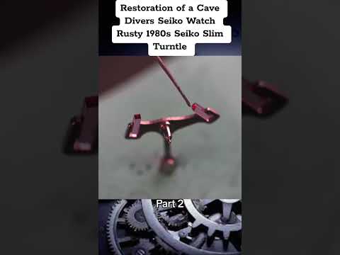 Restoration of a Cave Divers Seiko Watch Rusty 1980s Seiko Slim Turntle #restoration #watch #clock