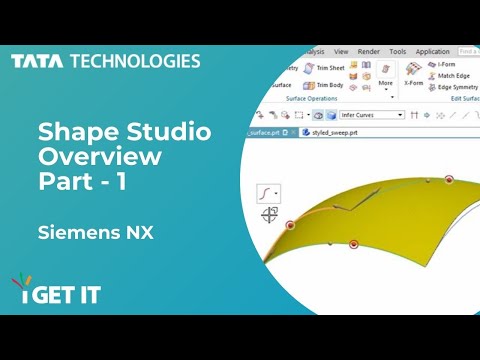 Siemens PLM NX - Shape Studio Surface Overview (Part 1)