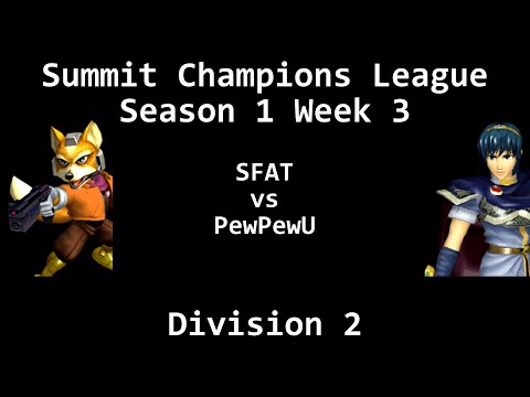 SCL1.3 - SFAT (Fox) vs PewPewU (Marth) - Division 2