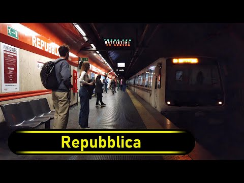 Metro Station Repubblica - Rome 🇮🇹 - Walkthrough 🚶