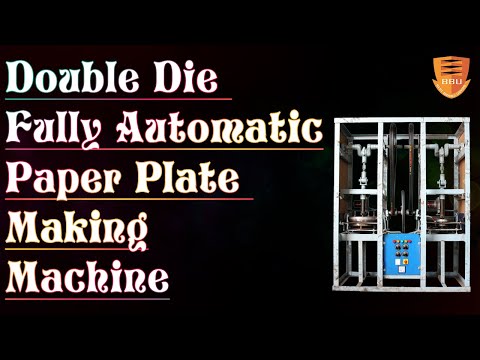 Double Die Crank Paper Plate Making Machine