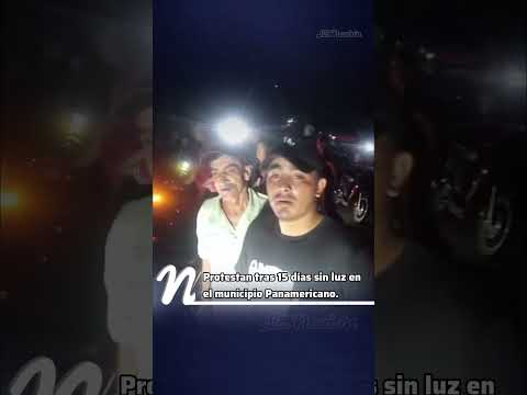 Protestan tras 15 días sin luz en el municipio Panamericano #tachira #venezuela