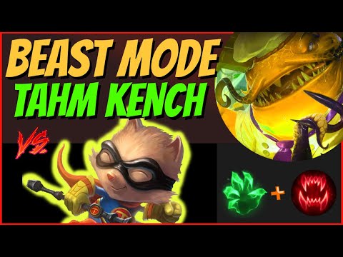 Yordle Stomping Time!! - TAHM KENCH TOP vs TEEMO - S10 League of Legends